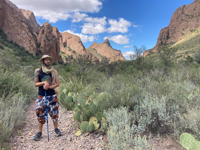 Rare authorial photo, Big Bend National Park, Window Trail