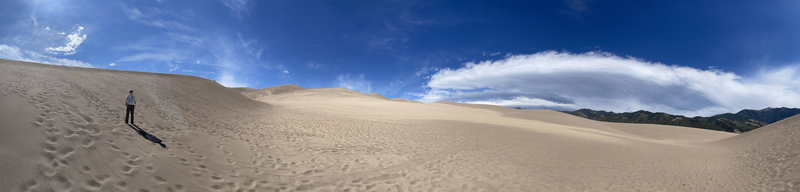 Panorama of Great Sand Dunes National Park