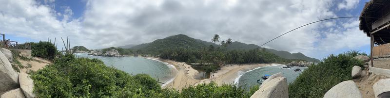 Panorama of Cabo San Juan in Parque Tayrona